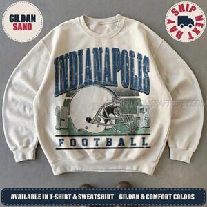 Indianapolis Football 90s Retro Graphic Game Day Sweatshirt